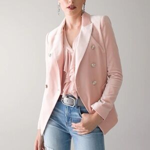 WHBM Pink Double-Breasted Women's Blazer